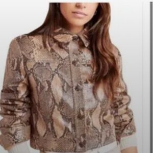 Anthropologie Reptile Print Women's Jacket🤎